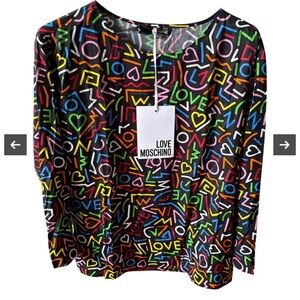 Love Moschino | love print pullover shirt